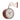 Copper metal antique railway wall clock - Craftkriti