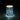 Blue glass mosaic mini table lamp - Craftkriti