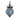 Blue flower mosaic wall lamp - Craftkriti