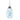 Blue glass flowers pendant ceiling lamp - Craftkriti