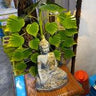 Metal Budha Tree Green - Craftkriti