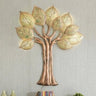 10 Leaf Tree Metal Wall Art - Craftkriti