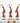 Metal Small Red Tilted Lady S/3 - Craftkriti