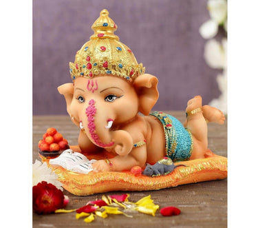 Lord Ganesh Idol Showpiece Polyresin Statue - Craftkriti
