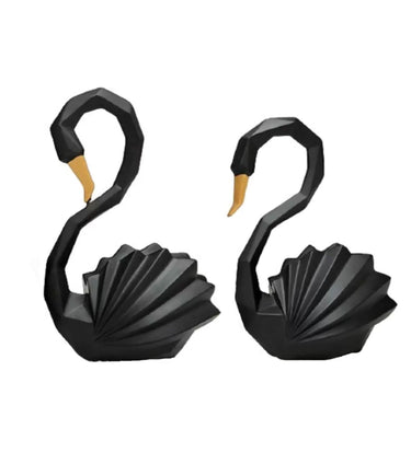 Black Duck S/2 Table Decor Showpiece