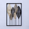 Handmade Leafs Frame Metal Wall Art - Craftkriti