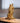 Golden Sitting Lion Table Decor Showpiece