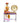 Multicolour Metal Doll Table Clock