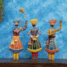 Metal Multicolour Sardar Figurines Set of 3 - Craftkriti