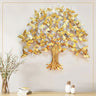 Golden Butterfly Metal Tree LED Wall Art - Craftkriti