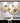 Gold & Blue Flowers Metal Wall Art