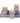 Set Of Three Owls Table Decor Showpiece
