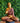Rose Colour Buddha Polyresin Statue - Craftkriti