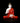 Red Blessing Buddha Polyresin Statue