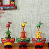 Metal Sardar Musician figurines Set Of 3 Table Decor - Craftkriti
