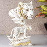 White Tiger Face Table Decor Showpiece - Craftkriti