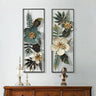 Multicolour Metal Flower Frames Set Of 2 - Craftkriti