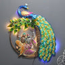 Radha Krishna Metal Decor with LED Wall Art - Craftkriti