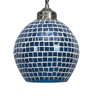 Blue glass paradise pendant ceiling lamp - Craftkriti