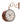 Copper metal antique railway wall clock - Craftkriti