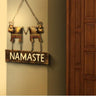 Handcrafted cow namaste hanging wall decor - Craftkriti