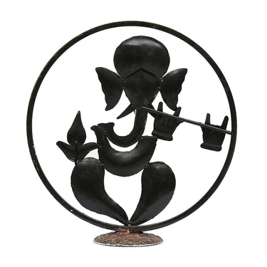 Metal Multicolour Ganeshji Spiritual Table Decor - Craftkriti