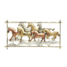 Metal Multicolour Frame Horse Wall Art - Craftkriti