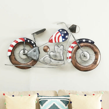 American Colour Bike Wall Art - Craftkriti