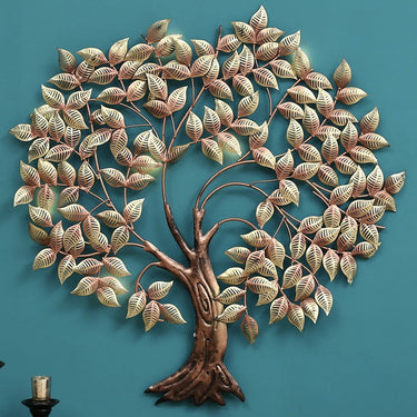 Multicolour Metal Tree Wall Decor Led Wall Art - Craftkriti