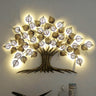 Metal Golden Decorative Tree Wall Art - Craftkriti