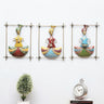 Set of 3 Metal Sardar Musician - Craftkriti