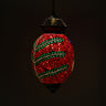 Red mosaic glass love pendant ceiling lamp - Craftkriti