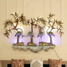 Multicolour Metal Swan Wall Art - Craftkriti