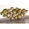 Metal leaf flowers LED wall art - Craftkriti