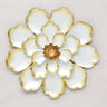 Metal Decorative White Flower Wall Art - Craftkriti