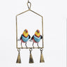 Metal Multicolour Hanging Bird Figurine - Craftkriti