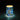 Blue glass mosaic mini table lamp - Craftkriti