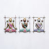 Multicolour Buddha Wall Art Set Of 3 - Craftkriti