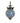 Blue flower mosaic wall lamp - Craftkriti