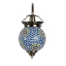Blue flower mosaic wall lamp - Craftkriti