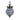 Blue flower mosaic wall lamp - Craftkriti