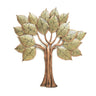 Metal 18 Leafs Golden Tree With LED Wall Art - Craftkriti