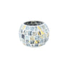 Mosaic glass marbeled tea light holder - Craftkriti
