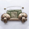 Green Metal Car Face Wall Art - Craftkriti