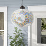 Multicolour glass mosaic hanging pendant lamp - Craftkriti