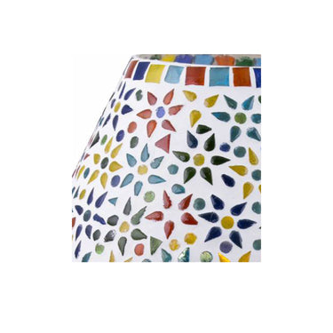 Colourful Mosaic Glass Stars Table Lamp - Craftkriti