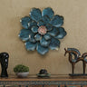 Metal Blue Flower Wall Art - Craftkriti