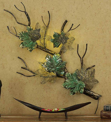 Maple Leaf On Stem Wall Art - Craftkriti