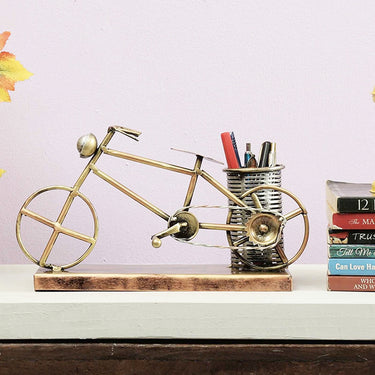 Golden Cycle Table Pen Stand