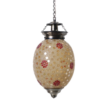 Golden glass mosaic pendant Ceiling Lamp - Craftkriti